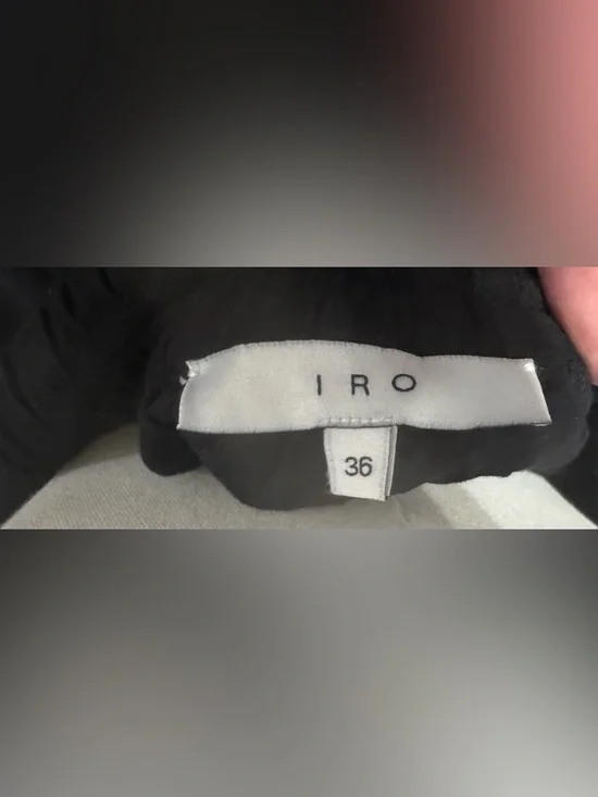 IRO Black Elastic-Waist Maxi Skirt Size:36 (US 2-4) - Picture 11 of 13